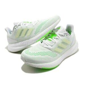 NEW adidas PureBoost 22 White Beam Green Men's Athletic Sneakers🆕SHIPS📦🏃🏻💨⚡